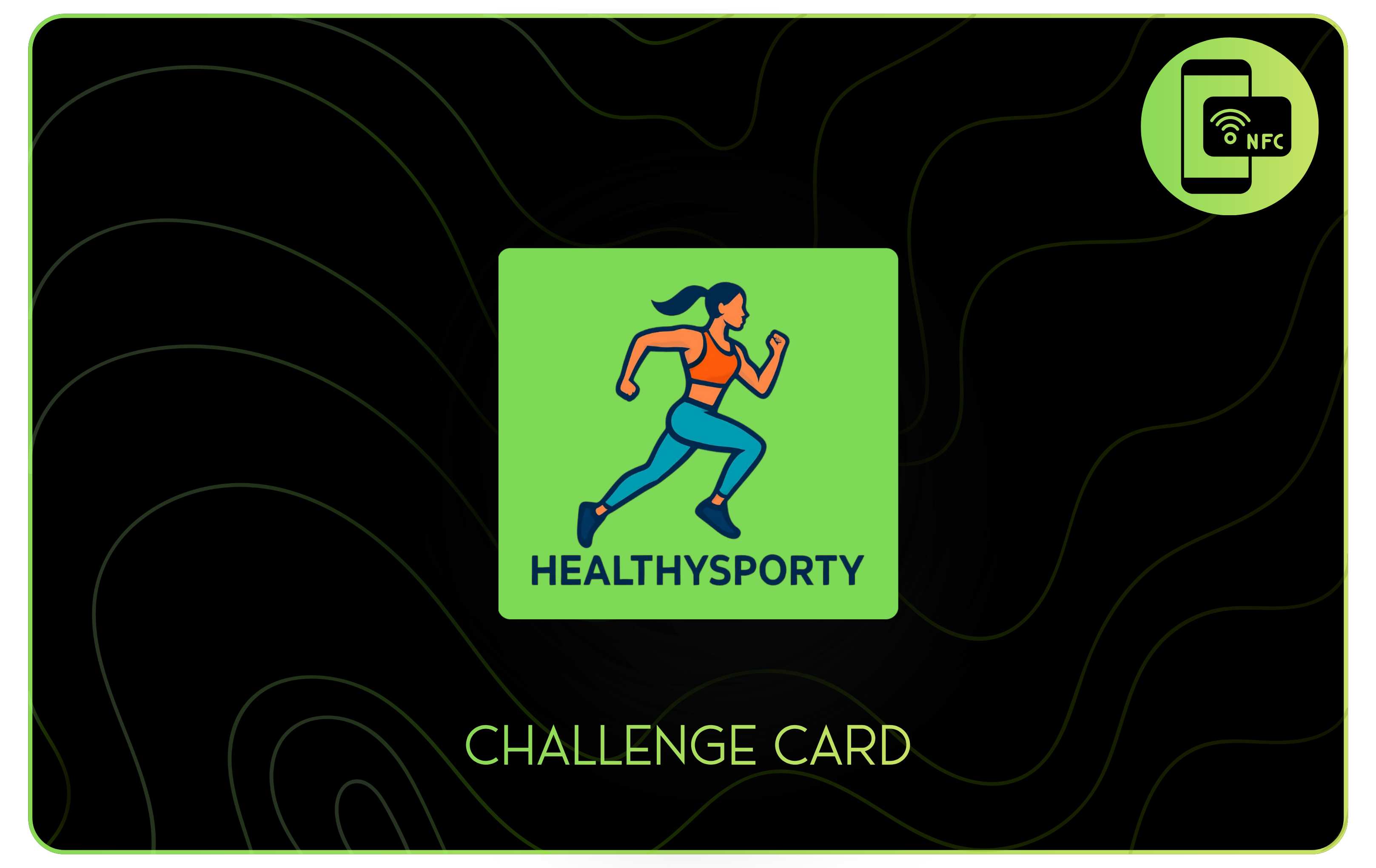 Healthy Sporty Brand Challenge Card — Front