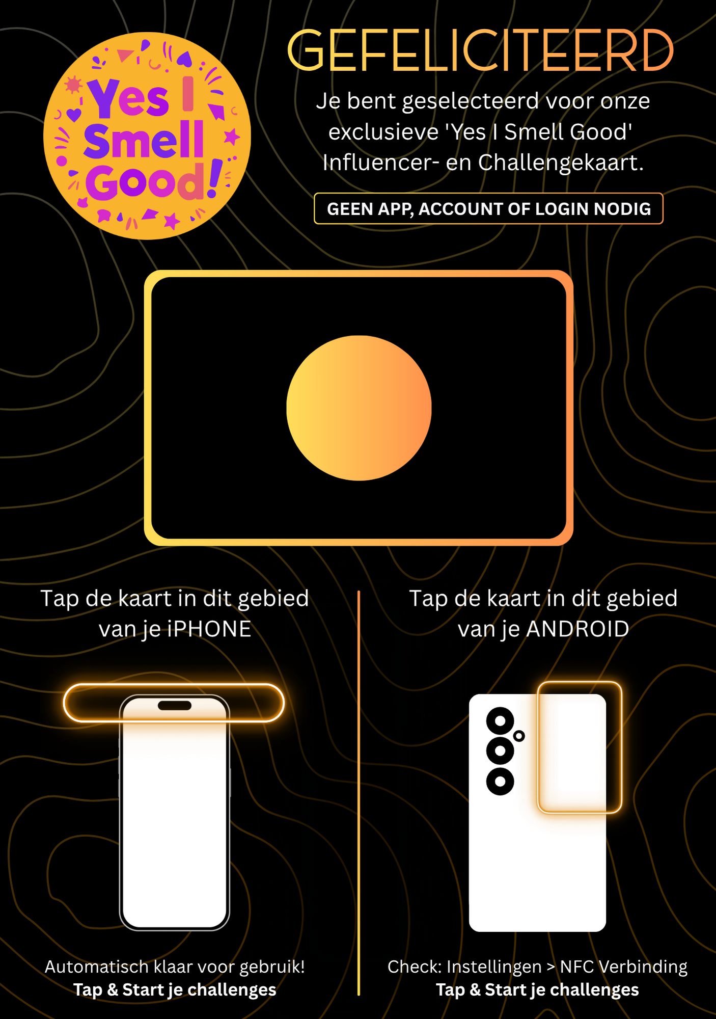 Yes I Smell Good Instruction Card — Front